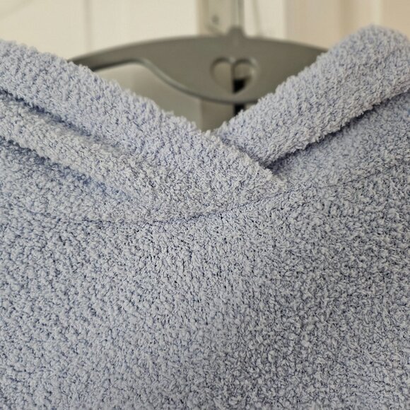 Socialite Light Blue Fuzzy Hoodie - Size Large - Picture 2 of 6